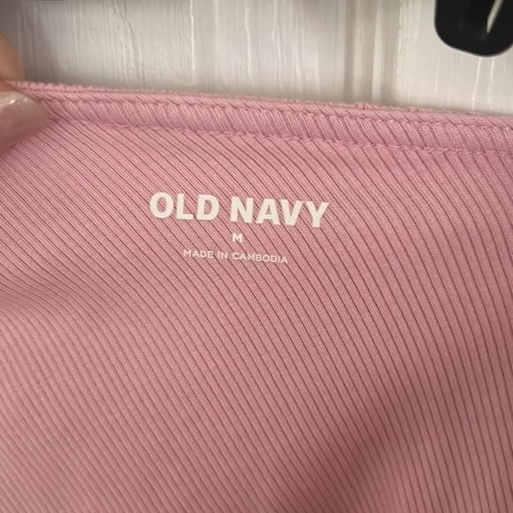 Old Navy One Sleeve Pink Asymmetrical Ruffled Blouse - Picture 3 of 3